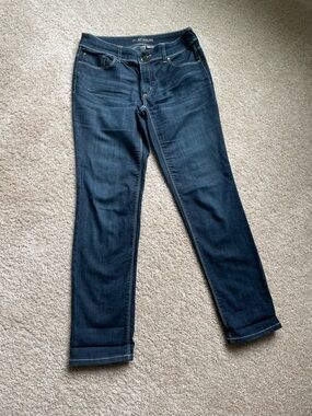 Women's Dark Wash Straight Jeans - Dark Blue, Chico’s